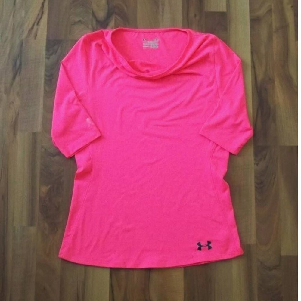 Under Armour® Breast Cancer Awareness ¾ Sleeve Semi-Fitted Top Size Large